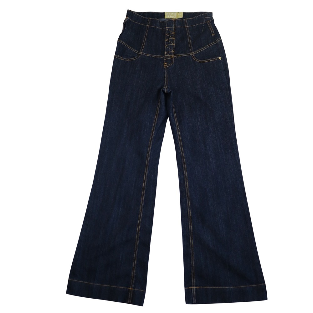 Elite Jeans High Waisted Flare Jeans Size 7/8 Denim Y2K Retro 70s Streetwear